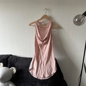 Michael Kors pink cowl neck tank top